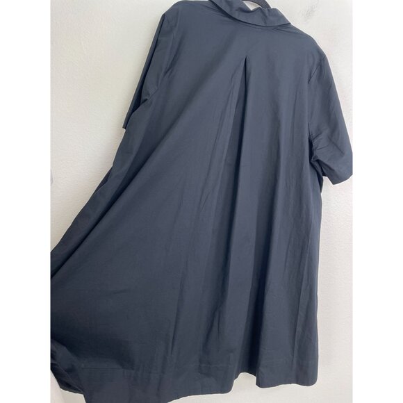 NEW Old Navy Womens Plus XXL Tall Black Short Sleeve Shirt Dress Pockets - Picture 11 of 11